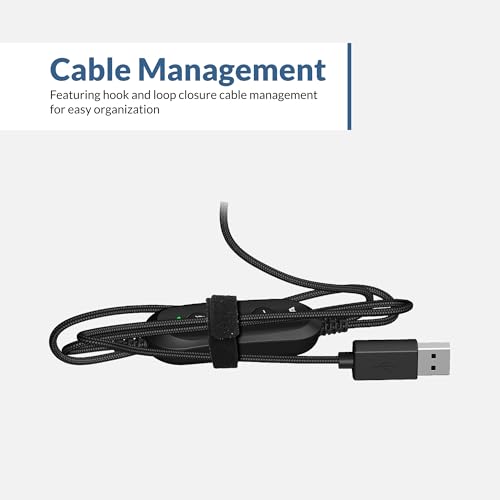 Cyber Acoustics AC-5008A USB-A Headset with in-Line Volume Control | Wired USB Headphones with Mic, In-Line Volume and Mute Controls, Classroom or Home, Made with 60% Recycled Plastic - size: 1 Pack