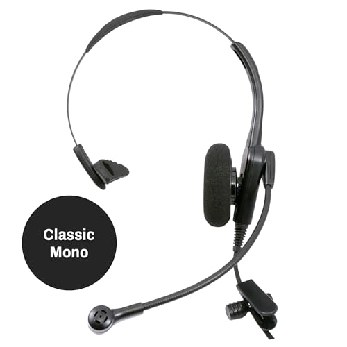 INNOTALK Headset for Cisco Phones, Classic Monaural Wired Headset with Microphone & Quick Disconnect RJ9 Adapter for Office, Call Center, Information Desk etc. - size: Classic-Mono
