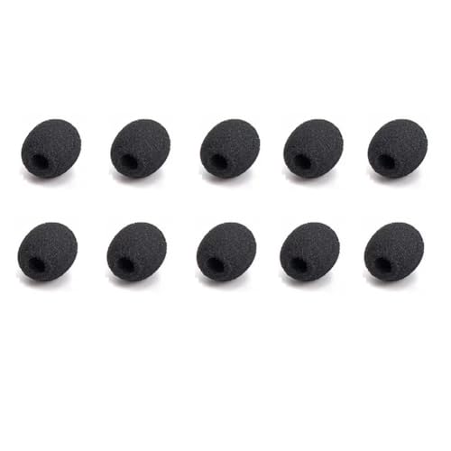 ZRAMO5 Packs Professional Furry Outdoor Wireless Lavalier Microphone Wind Screen Furry Muffs Diameter 4-8mm Fits Most Lapel Clip Lav Windscreen Windproof Wind Screen (5pack (Black/White)+10pc Sponge)
