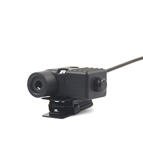 Throat Mic Tactical Earpiece U94 PTT 2 Pin TK Jack 7.0mm Plug Push to Talk Headset for Baofeng UV5R BF-F8HP UV-17 BF888S Quansheng UV-K58 UV-K6 Walkie Talkie for Kenwood TYT