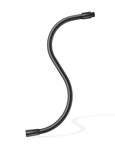 19" Microphone Gooseneck Extension, 5/8-27 Thread, 360° Swivel, Heavy Duty | 2.5 lb High Load Capacity, Flexible Metal Arm, Durable Build, Supports Mic/Webcam/Phone for Podium, Lecture, Recording, DIY - size: 19 Inch Gooseneck