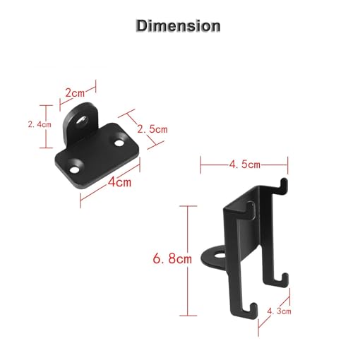 2 Pack Wall Mount Brackets for Bose Virtually Invisible 300 Wireless Surround Speakers, Black