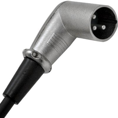Seismic Audio - SAXRA25-25 Foot XLR Right Angle Microphone Cable - size: 25 Foot - Single