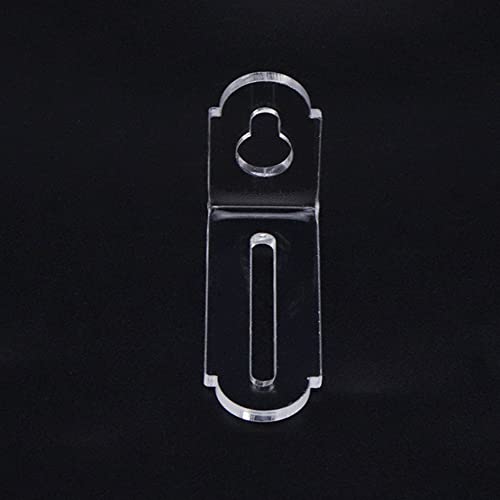 조절 가능한 아크릴 코너 브레이스 10개, 투명 플라스틱 벽 마운트 플로팅 선반 브래킷, 경량 프로젝트용 5.6 x 3.3cm(2.2 x 1.3인치)
