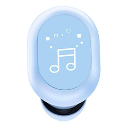 Fabater Single Ear Bluetooth Headset, BT 5.0 3 Hour Playtime Mini Wireless Earbuds, Truck Driver Headset with Touch Control Dual Interconnection IPX4 Sweatproof for Smart Phones PC TV (Blue) - color: Blue
