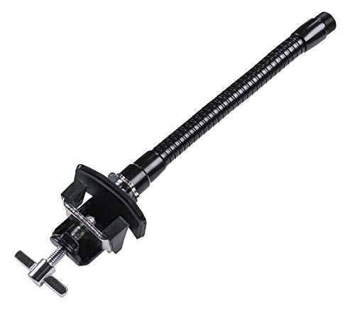 Gibraltar 6" Microphone Gooseneck with Bass Drum Hoop Clamp, Flexible Mic Mount with Rubber-Lined Clamp, Drum Hardware Accessory for Live and Studio Setups (SC-BDHMM) - style: SC-BDHMM