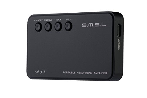 SMSL Audio Sap-7 black Portable Headphone Amplifier, Black