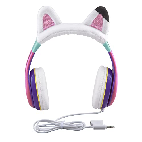 Gabbys Dollhouse Kids Headphones with 3.5mm Jack, Wired Headphones | Adjustable Headband - color: Gabbys Dollhouse