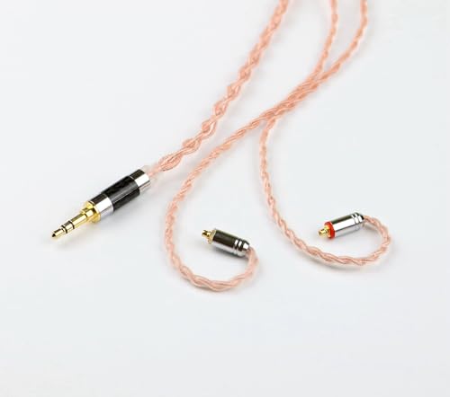 4Core Pure Copper IEM Replacement Cable MMCX 3.5MM Upgrade Earphone Cable for TIN Audio T2 Pro T3 SE315 SE846 SE425 BGVP W60 Gems 7HZ Earphones - style: MMCX,3.5mm Plug