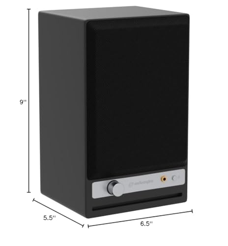 Audioengine HD4 Powered Bookshelf Speakers – Bluetooth 5.3 aptX Adaptive, | 24-Bit DAC, Desktop Speakers for Music, Gaming and Home Audio - Black - color: Black, style: Active