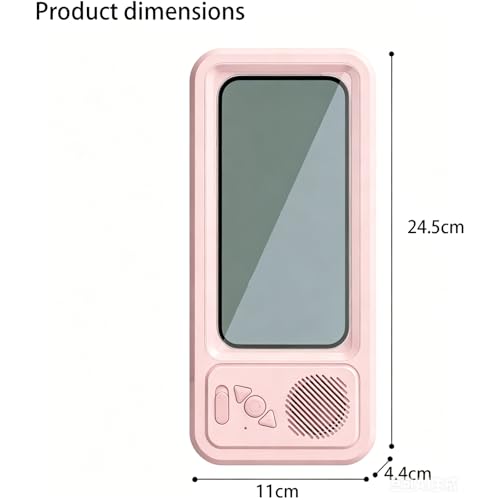 Shower Phones Holder with Speaker, Wall Mount Shower Phone Holder Waterproof, Bathroom Accessories, Waterproof Phone Case, 360° Rotation, Retractable Adjustable Bathroom Case Mount Shelf (PK) - color: PK