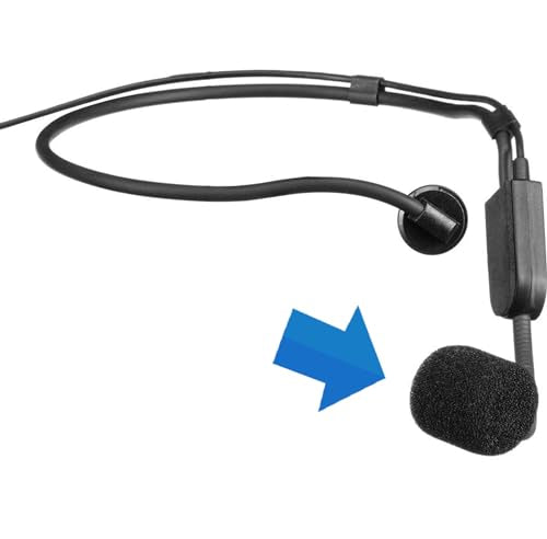 LEFXMOPHY Windscreen for Shure SM31FH PGA31 SM35 SM31 P31 PGA31-TQG SM31FT, BLX14/SM31 BLX14/P31 Replacement Wind screen Microphone Spongue Pop filter 3-Pack Foam Cover