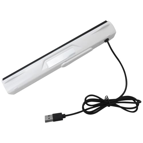 2.0 Channel Wired Soundbar Speakers – USB Desktop PC/Laptop Speakers, Full-Range Stereo Bass, Fit for Dell/Acer/Chromebook