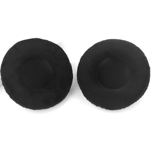 Velour Ear Pads 100 mm Universal Replacement Ear Pads Cushions Suitable Many Large Headphones Round Memory Foam Earpads Compatible with Beyerdynamic, Sennheiser, AKG, ATH, Sony & More - Black, 100mm - color: Black