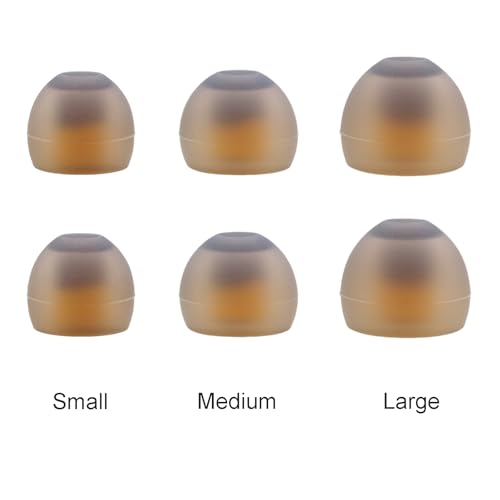 Klowcok Replacement Silicone Ear Tips for DEWALT Neckband Headphones | Not for DEWALT True Wireless Earbuds, Flexible Ear Cushions, 6 Pairs (S/M/L)