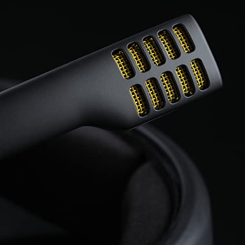 DROP + EPOS PC38X Gaming Headset Noise-Cancelling Microphone with Over-Ear Open-Back Design, Velour Earpads, Compatible with PC, PS4, PS5, Switch, Xbox, Mac, Mobile, and More (Yellow) - color: Black, style: EPOS PC38X