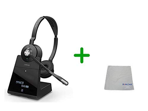 Jabra Avaya Compatible Engage Wireless Headset Bundle with EHS Adapter - Bluetooth Phones, PC/MAC, USB, Select Avaya Desk Phones, Compatible Vantage Series - K155, K165 (Duo, Engage 75)