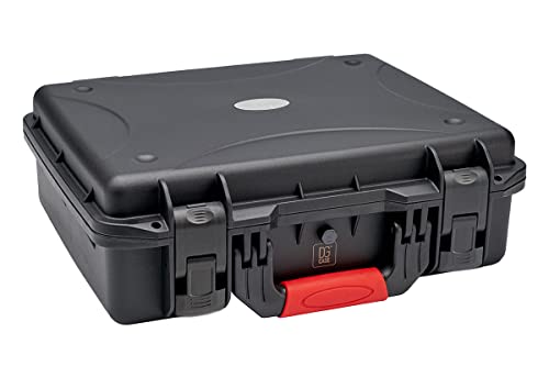 Small Medium Hard Case with Wheels and Pick'n'UP Foam | Protective Carrying case Gun, in-Ear, Wireless System or Camera Set - style: № 80-03 Int: 17.13 X 13.19 X 4.92 In.