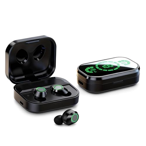 TWS True Wireless Earbuds Bluetooth In-Ear Headphones Waterproof Blue Tooth Ear Buds Wireless Earphones for iPhone Android Phones Invisible Mini Small Earbuds Wireless Bluetooth for Small Ear Canal