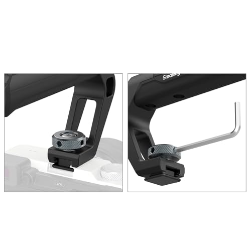 SmallRig Microphone Shock Mount with Cold Shoe+Lightweight Cold Shoe Top Handle