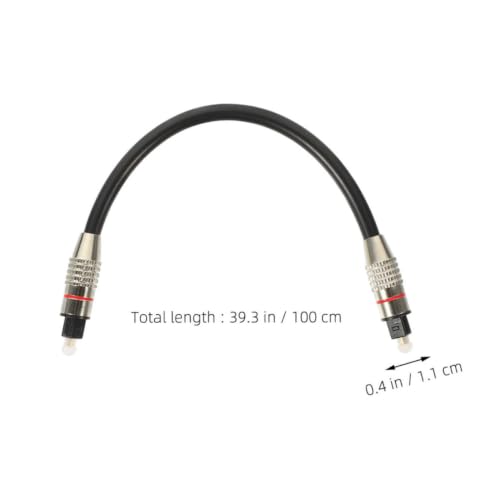Digital Optical Audio Cable for Tv and Home Theater Setup Impact-Resistant PVC Fiber Audio Cable Replacement 1 Meter Easy to Store