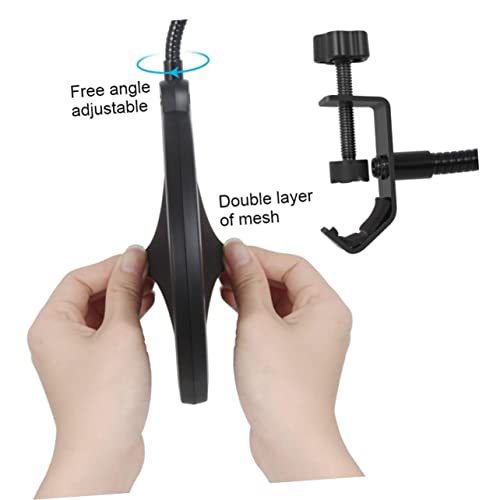Abaodam Double Layer Microphone Windscreen Shield Mic Cover Filter Mask for Lavalier Mic Fit