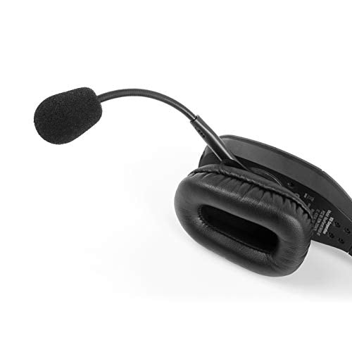 Replacement Ear Pads for VXI Blueparrott B450-XT B450XT Headset | (Earpads + Microphone Foam)Cushions with Soft Protein Leather and Memory Foam, Noise Isolation Foam - Black
