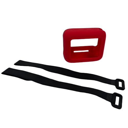 Silicone Carrying Case Replacement for JBL Go 4 Portable Bluetooth Speaker Silicone Case with Carabiner Protective Case Shockproof Travel Carrying Case (Red) - color: Red