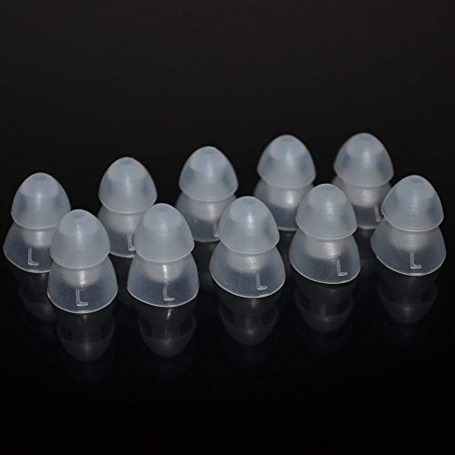 5 Pairs Multi Size Replacement Earbud Ear Tips Eartips for All Models of Klipsch Headphones (Dual Flange Shape Large) - size: Dual Flange Shape LARGE