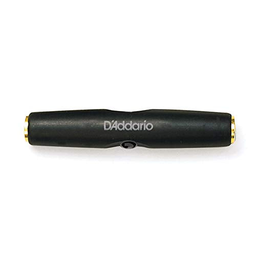 D'Addario Accessories PW-P047T ¼” Female to ¼” Female Stereo Adapter – Extend the Length of 1/4” Cables – Conductors Provide Convenience, Maximum Power and Clean Signal Transfer