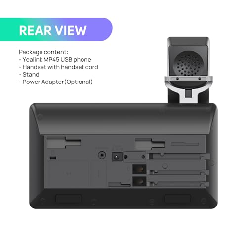 Yealink MP45 Microsoft Teams Certified USB Desk Phone,Cost-Effective Alternative to MP50,NOT SIP/VoIP Phone | Plug&Play via USB-A/C Cable | Powered by Computer | Dedicated for Teams & Skype