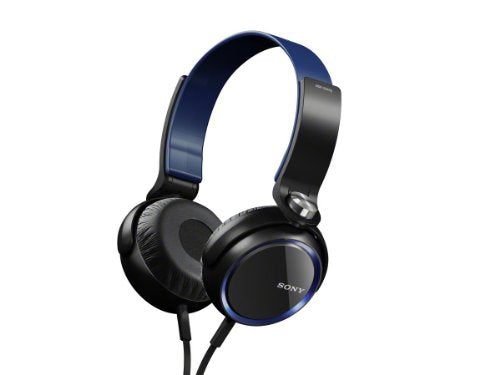 Sony MDRXB400/BLU Extra Bass Over The Head 30 mm Driver Headphone, Blue