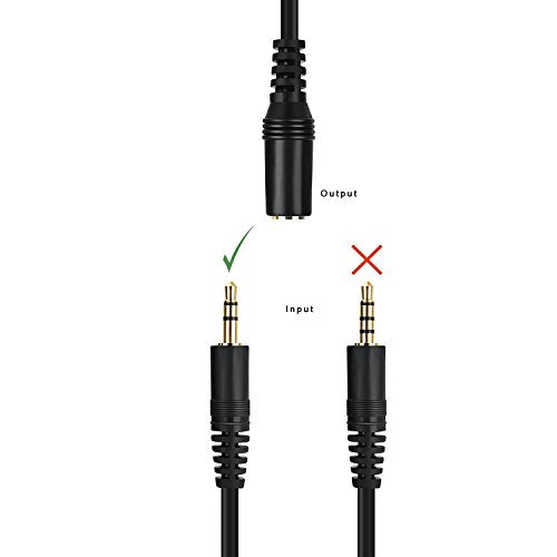 3.5mm Stereo Male to Female Extension Audio Cable Cord (100 Feet) - size: 100 Feet