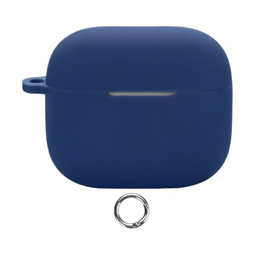Ultra Thin Silicone Cover Shell Earphone Case Comfortable Touch for Scratch Protector Soft Touch - color: Dark Blue