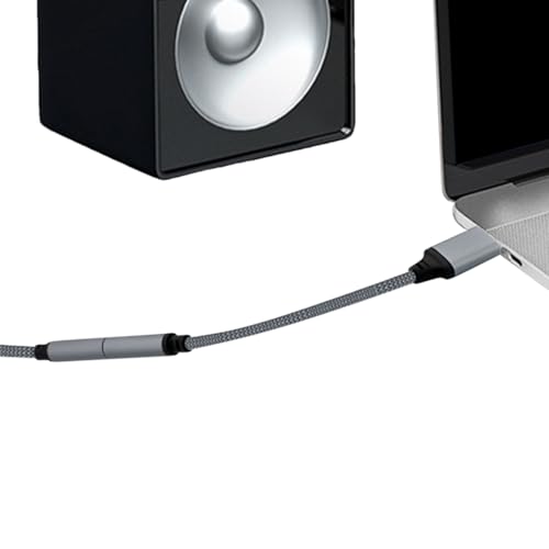 USB to 3.5mm Jack Audio Adapter 3.5mm Audio Adapter Jack Stereo Converter | Audio Jack External Stereo Sound Card Built-In Decoding Chip for Headphone Headset PC Laptop Desktop - size: 10cm