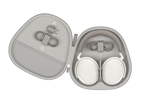 Sennheiser M4 Momentum 4 Headphones | Sennheiser Signature Sound, Adaptive Noise Cancellation Plus Transparency Mode, Up to 60-Hour Battery with Fast Charge - color: White