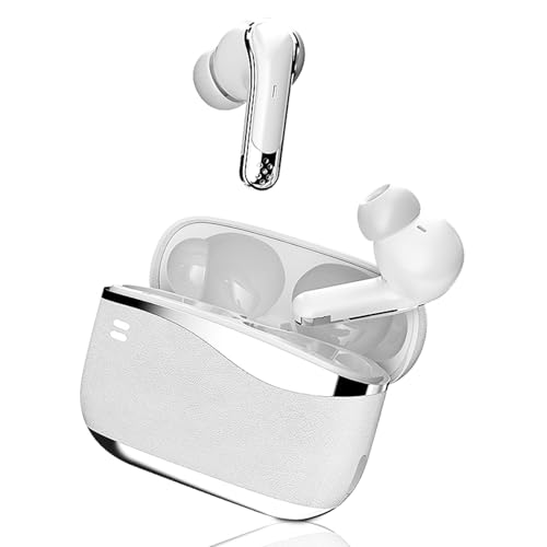 KASOTT P-M6+ Wireless Gaming Earbuds Compatible with PS5/4, Meta Quest 3/2, 25ms Low-Latency, Ultra 2.4GHz Bluetooth for Steam Deck, Switch, PC (USB-C Dongle Included) (White)