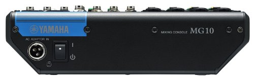 Yamaha MG10 10-Input Stereo Mixer, XLR Connectivity, Black - size: 10-Input, style: Standard Mixer