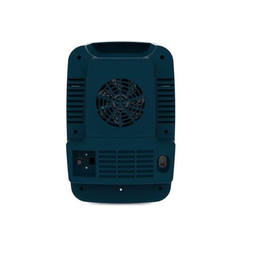 Frigidaire Mini Portable Compact Personal Cooler Fridge, 4 Liter Capacity Chills Six 12 oz Cans, 100% Freon-Free & Eco Friendly, Includes Plugs for Home Outlet - AZURE, BUILT IN BLUETOOTH SPEAKER - color: Azure