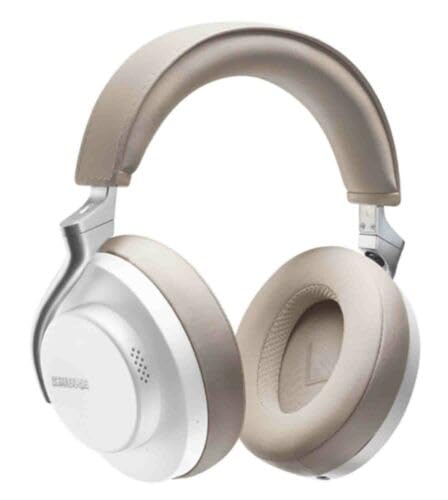 Shure AONIC 50 Wireless Noise Cancelling Headphones, Premium Studio-Quality Sound, Bluetooth 5 Wireless Technology, Comfort Fit Over Ear, 20 Hours Battery Life, Fingertip Controls - White - color: White, style: Gen 1