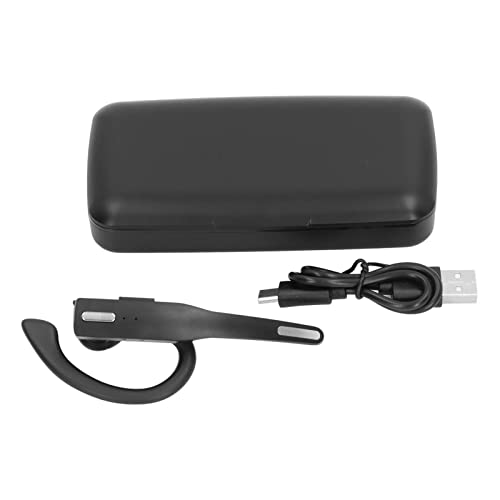 Zopsc Single Ear Wireless Headset, Bluetooth 5.3, LED Display Charging Case, Noise Reduction, 12H Talk Time for Sports Work Travel, in Ear Bluetooth Earpiece