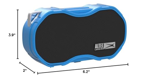 Altec Lansing - Portable Bluetooth Speaker, Waterproof IP67 - color: Blue