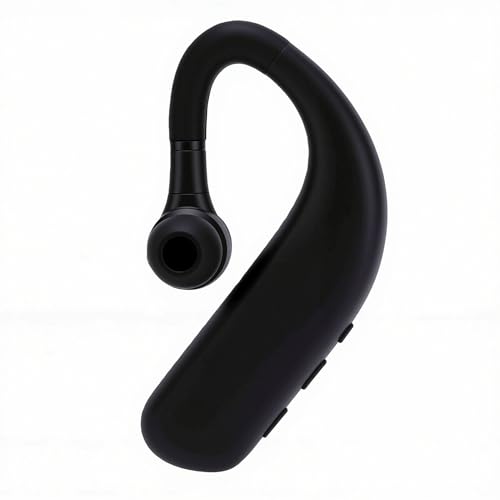 Bewinner Wireless Bluetooth Earphone with Noise Canceling Single Ear Headset, Long Battery Life 180mAh, Ergonomic Reversible Fit, Clear Call for Business
