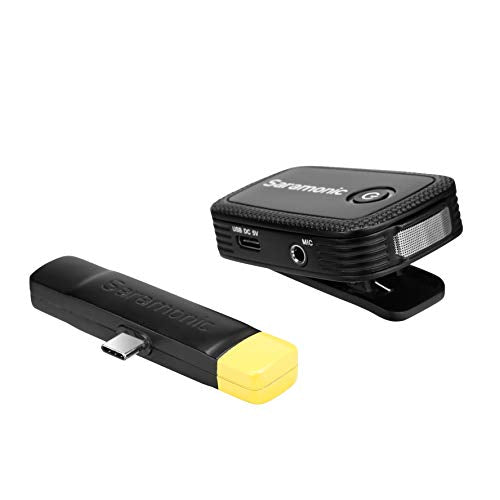 Saramonic Blink 500 B5 TX+RX 2.4GHz Micro-Wireless Lavalier System w/USB-C Dual-Receiver for Android Devices, Black - size: Blink 500 B5