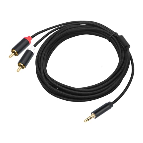 (16.5 FT / 1 Pack) 3.5mm to RCA Cable,3.5mm Male to 2RCA Male Audio Stereo Cable for Smartphones, MP3, Tablets, Speakers, HDTV - size: 16.5 FT