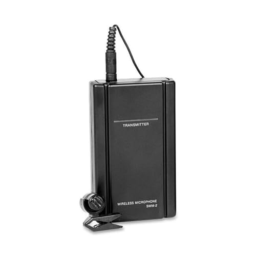 Oklahoma Sound LWM-6 Lectern Wireless Tie-Clip/Lapel/Lavalier Microphone, Designed only for Use with Wireless-Ready Lecterns from Oklahoma Sound (Black)