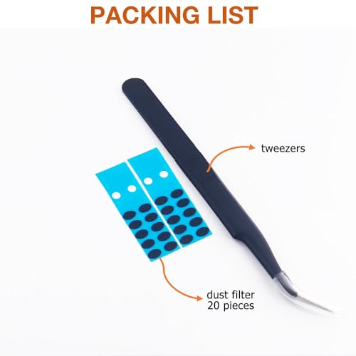 Dust Filter Mesh for JBL Endurance Earbuds -Black, 20 Pcs | Compatible with JBL Endurance Peak 3 / Peak II/Peak/Endurance Race Earbuds, Include Tools Tweezers