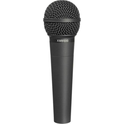 Behringer ULTRAVOICE XM8500 Dynamic Cardioid Vocal Microphone, Bundle with H&A XLR M to F Microphone Cable 25'