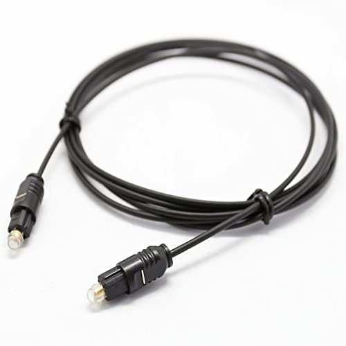 Digital Optical Audio Cable 6 feet, Fiber Optic SPDIF Toslink Cord | for TV PS4 PS3 Xbox One to Sound Bar Home Theater Receiver - size: 6ft