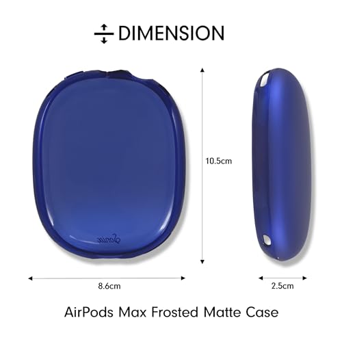 Sonix Protective Case for AirPods Max 2 & 1 | Headphones Cover | Frosted Matte Series | Frosted Matte Navy - color: Frosted Matte Navy